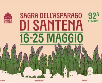 Asparagiata con prodotti tipici Santenesi
