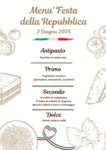 Menu' Festa della Repubblica