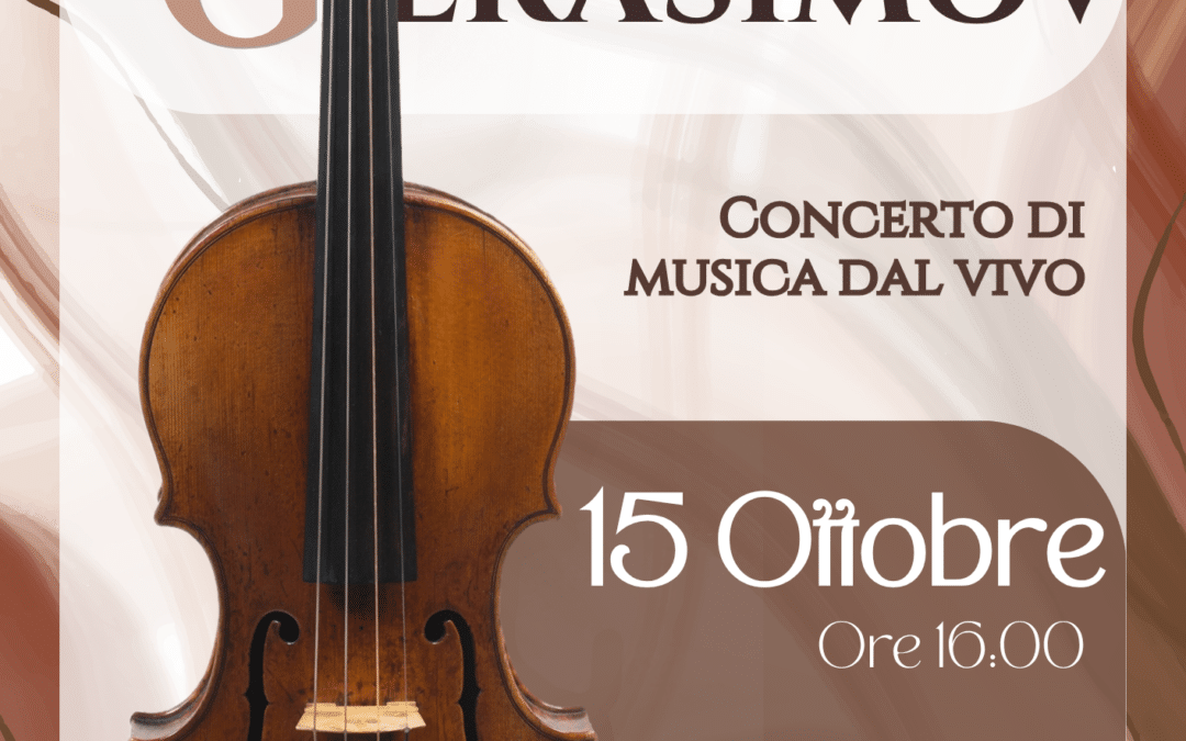 Anton Gerasimov e il suo violino