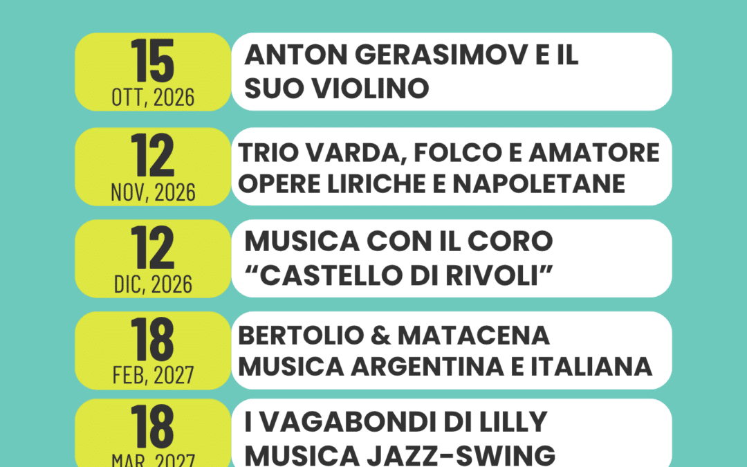 Eventi musicali 2026/2027