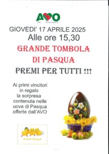 Locandina Tombolata Pasqua